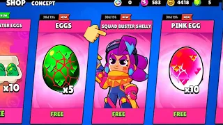 😋YEEES!!! FREE UPDATE IS HERE?!! ⬆️😁 BRAWL STATS LUCKY MONSTER EGGS OPENING🥚 |CONCEPT