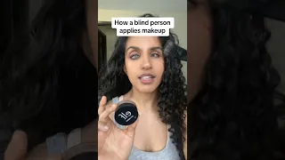 🤨How do blind people apply makeup? #blindperson #makeup