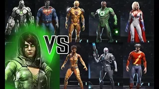 INJUSTICE 2 - Enchantress Vs Premiere Skins - All UNIQUE Intro Dialogues