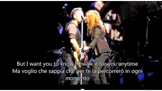 Bruce Springsteen & Patti Scialfa - Tougher Than The Rest - Lyrics & sub ITA