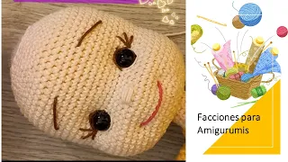 Rostro para muñecas amigurumi