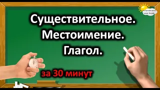 Русский язык 3 в 1. Существительное, местоимение, глагол.