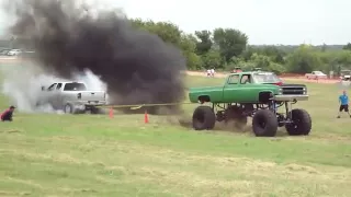 Dodge Cummins Diesel VS Gas Powered Chevy TUG OF WAR
