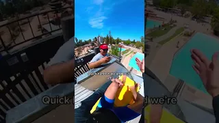The Rampage water slide POV! #shorts