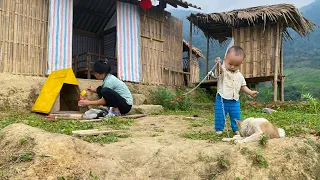 Single mother selling vegetables. Build a house for a new family member. Du Duyên daily life