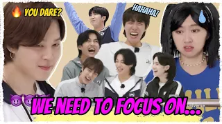 Try not to laugh & trying to stay focus! 🤣 #jimin #bts #yoongi #pov