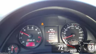 B7 RS4 0-160 km/h test w/ full JHM exhaust and tune