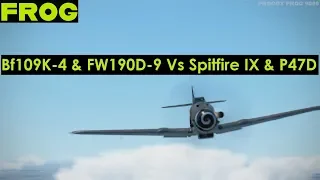 Bf109K-4 & FW190D-9 Vs P47D & Spitfire IX - IL-2 Bodenplatte