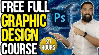 Free GRAPHIC DESIGN Course | Beginner to Advance Adobe Photoshop | Full Professional Course