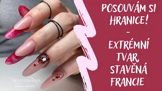 Extrémní nehty 💅🏻 ruská mandle se stavěnou francií | Nová modeláž s dual tipy | Kate nehty