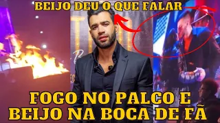 Gusttavo Lima tem PALCO em CHAMAS e cantora BEIJA na BOCA de Fã e dá o que FALAR na web