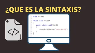 ¿Qué es la sintaxis en programación?