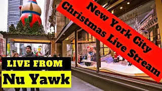 🟡 NYC | A New York City Christmas Live Stream. Macy's Bryant Park Rockefeller Center Central Park!