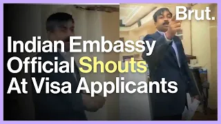 Indian Embassy Official Shouts At Visa Applicants