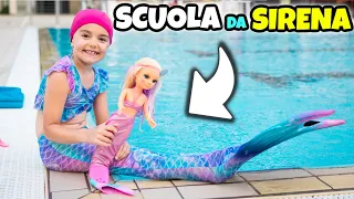 MATILDE VA A SCUOLA DA SIRENA: Lezione di Nuoto Pinnato con Nancy