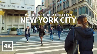 [4K] NEW YORK CITY - Walking Tour Manhattan, Upper West Side, Broadway & Amsterdam Avenue, Travel