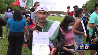 Asheboro graduate, who was initially denied diploma for wearing Mexican flag, receives diploma an...