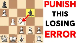 PUNISH The Most Common Mistake After Bg4 PIN on Knight