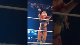 WWE Becky Lynch does the YEET with Jey USO at #wwebelfast #wwe #beckylynch