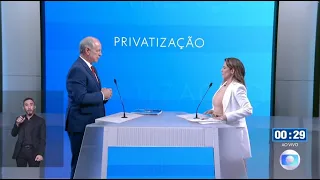 CIRO FALA SOBRE PRIVATIZAÇÕES NO DEBATE DA GLOBO