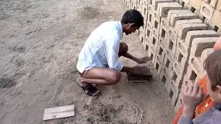 Backstein Produktion in Indien