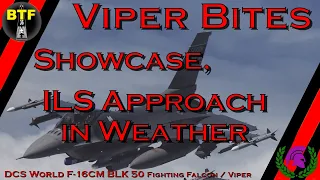 [DCS] F-16 "Viper Bites" Showcase, ILS Approach in Weather