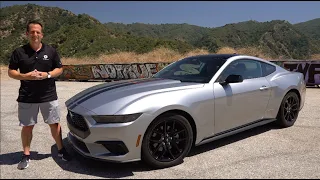 Is the 2024 Ford Mustang EcoBoost a BETTER sports car than a Toyota Supra 2.0?