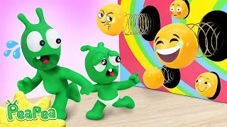 Pea Pea Searches For The Lost Baby In The Rainbow Maze - videos for kids