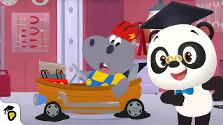 How to fix flat tires? | Kids riddles | Kids Learning Cartoon | Dr. Panda TotoTime Season 1