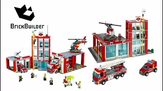 Lego City 60004 Fire Station vs 60110 Fire Station - Lego Speed Build for Collectors