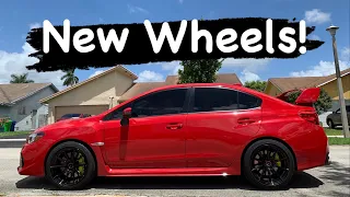 New Wheels Enkei TS-10's on a STI! (2019 WRX STI)