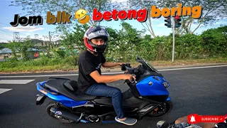 Ride Betong Thailand 3 Tmax in action part 3 ✅ (ok jom blk betong boring 🤣