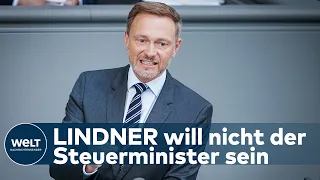 LINDNER ZU STEUERN: "Mehreinnahmen gehen an Bürgerinnen und Bürger zurück" | WELT Dokument