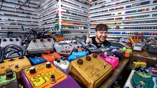 The Largest Guitar Pedal Collection