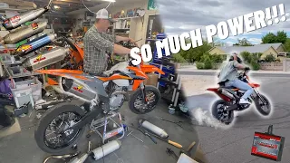 Fully Uncorking and Tuning My Ktm 500!!! Power Commander and Graves Titanium Exhaust