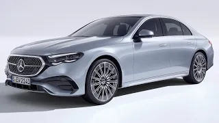 New MERCEDES E-Class AMG Line (2024) - exterior, interior (hightech silver)