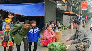Grandfather Seeks Boarding School for Three Orphaned Children: Sua alone with her work at the market