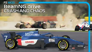 Realistic Formula car crashes#6 (F2 car mod)  BeamNG.drive