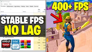 These Hidden Settings! BOOST FPS & 0 Delay In Fortnite Chapter 5 In Intel & Amd GPU