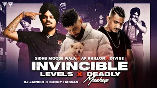 Invincible X Levels X Deadly - Mashup | Ft. Sidhu Moose Wala | Ap Dhillon | DIVINE | DJ Jainish