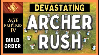 DEVASTATING Archer Rush Build Order | Age of Empires 4 Chinese Build Order