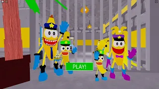 BANANA POLICE FAMILY PRISON RUN ESCAPE Obby New Update Roblox - All Bosses Battle FULL GAME #roblox