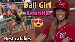 MLB | Beautiful Ballgirl - Amazing catch