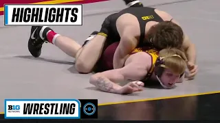 133 LBS: #5 Austin DeSanto (Iowa) vs. #20 Boo Dryden (Minnesota) | 2021 B1G Wrestling