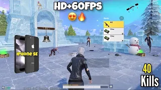 WOW!😈 IPHONE SE 2020 HD+60Fps Faster device 🔥 Is here  Pubg test in 2024 😍#pubg