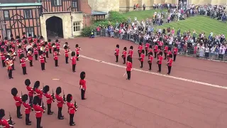 Band of the Welsh Guards playing the US national anthem this morning to commemorate 911 as they also