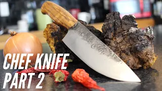 Making a CHEF KNIFE  | Part 2 -  FINISHED