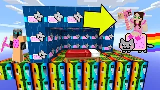 Minecraft: NYAN CAT LUCKY BLOCK BEDWARS! - Modded Mini-Game