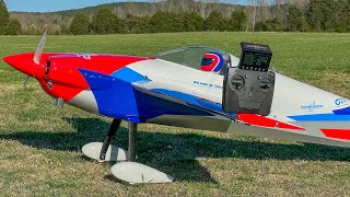 EF V2 104” Laser Flight with Stick movements and parts setup overview.