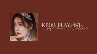 ♡ kpop playlist but make it villain : you're standing by the window in your long black dress